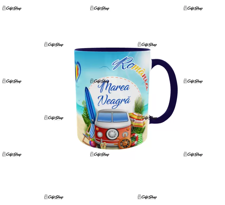 Marea neagra, model 1, cana ceramica, 330ml